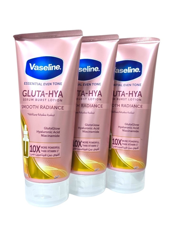 3- Pices Set 3*200Ml(Gluta-Hya Serum Burst Lotion Dewy Radiance)